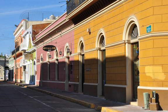 A charmosa arquitetura do centro histórico de Mazatlán, no México